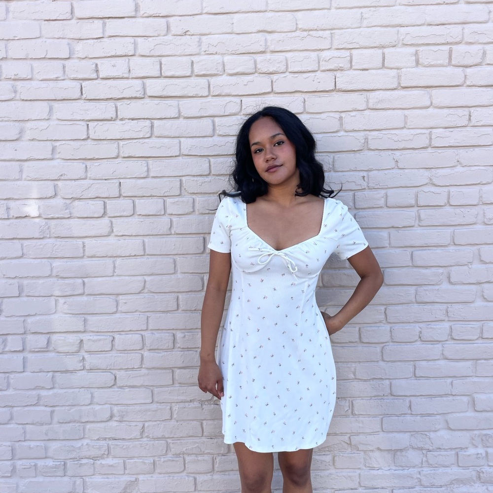 H&m boho white mini dress - Picture 3 of 6